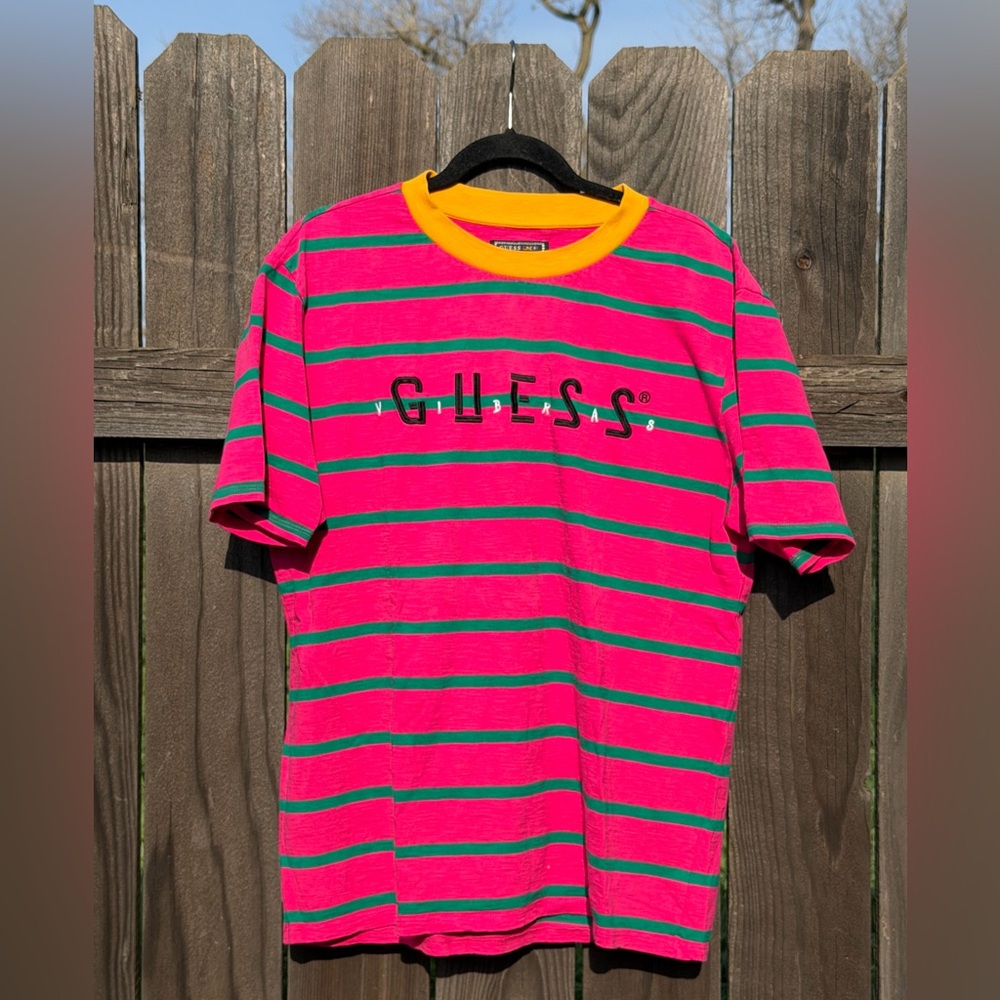 Original Guess × j balvin vibras 80s retro vintage T-shirt